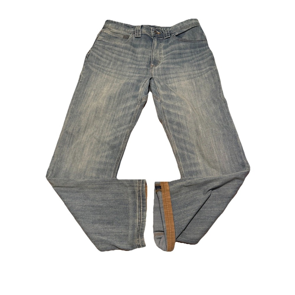 Duluth Jeans Men's 32x30‎ Blue Relaxed Ballroom Double Flex Whiskered Denim NWOT